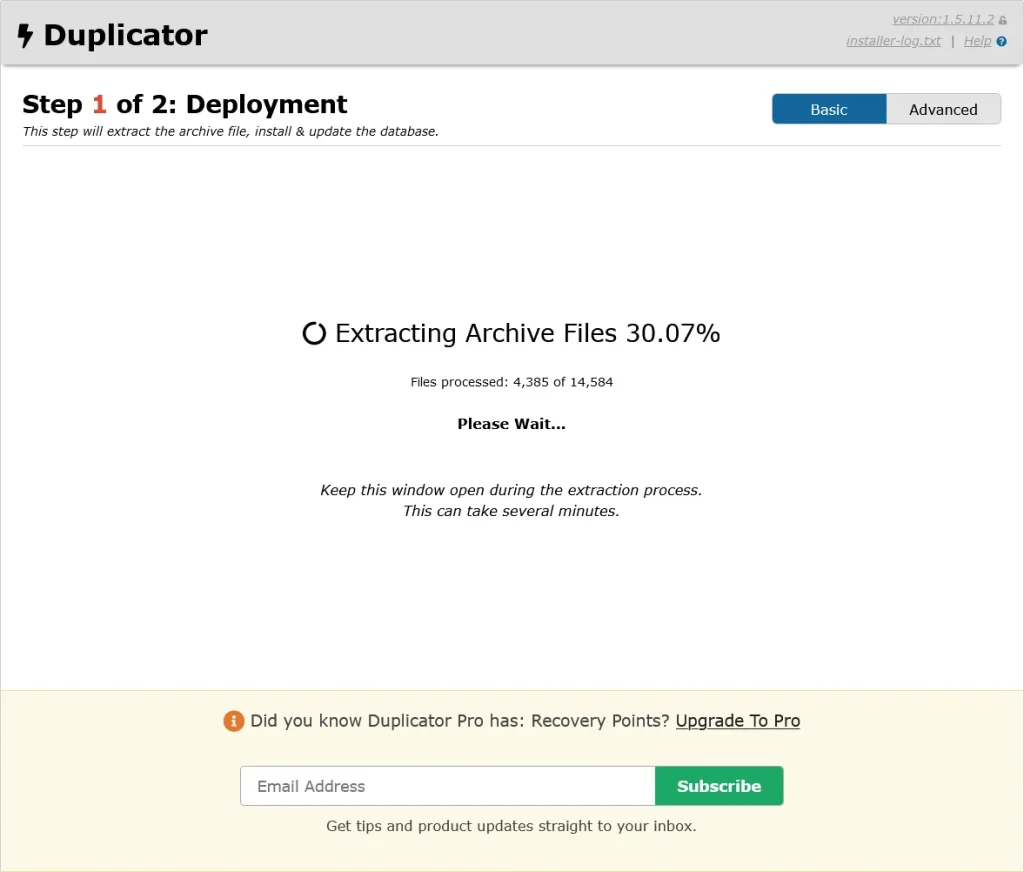 افزونه وردپرس داپلیکیتور Duplicator